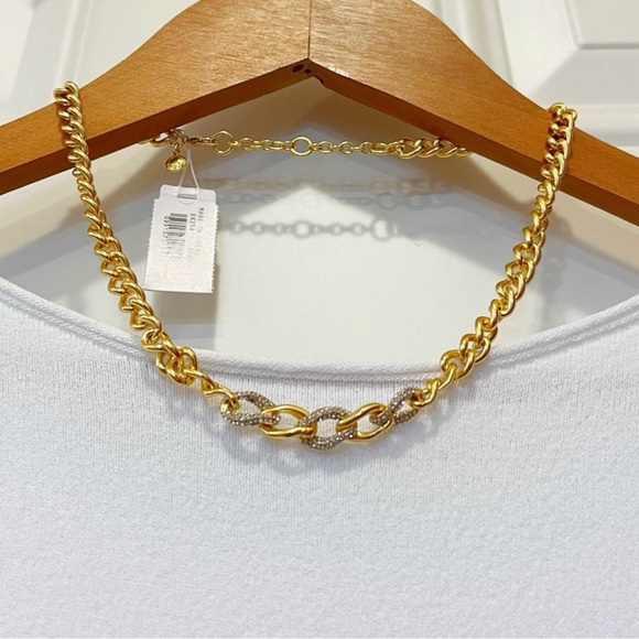 NWT- J.Crew Pave Crystal Chain in Gold
Tone Necklace - Picture 6 of 6
